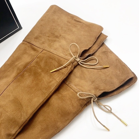 Qupid Zion tie back boots in coffee - Picture 3 of 10